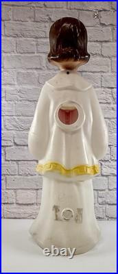Vintage Empire Victorian Blow Mold Girl Choir Caroler Holiday Christmas 30