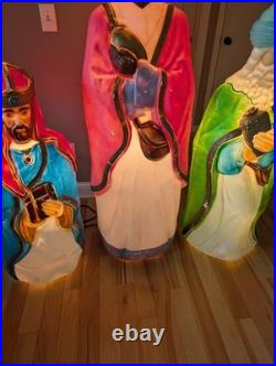 Vintage Empire Wisemen 5ft Life Size 3 Wise Men XL Nativity Christmas Blow Molds