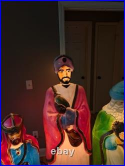Vintage Empire Wisemen 5ft Life Size 3 Wise Men XL Nativity Christmas Blow Molds