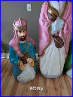 Vintage Empire Wisemen 5ft Life Size 3 Wise Men XL Nativity Christmas Blow Molds