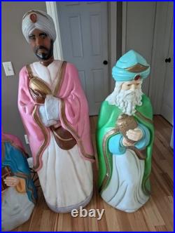 Vintage Empire Wisemen 5ft Life Size 3 Wise Men XL Nativity Christmas Blow Molds
