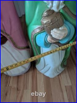 Vintage Empire Wisemen 5ft Life Size 3 Wise Men XL Nativity Christmas Blow Molds