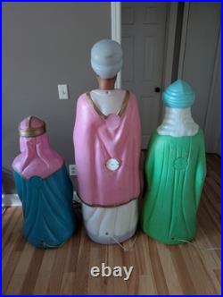 Vintage Empire Wisemen 5ft Life Size 3 Wise Men XL Nativity Christmas Blow Molds