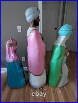 Vintage Empire Wisemen 5ft Life Size 3 Wise Men XL Nativity Christmas Blow Molds