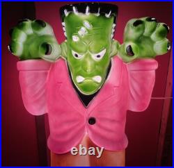 Vintage Frankenstein General Foam Blow Mold Outdoor Halloween Decor Rare