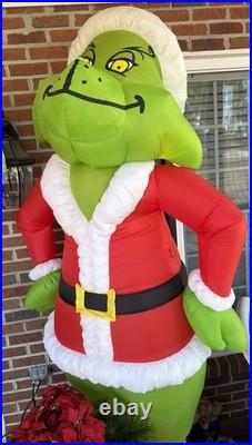 Vintage GEMMY The Grinch Inflatable 8 Foot Tall 2001 Rare With Box