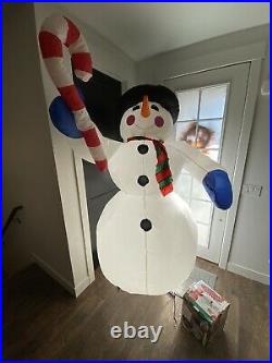 Vintage Gemmy Frosty The Snowman 8 Ft Airblown Inflatable Christmas with box