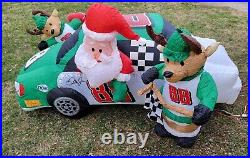Vintage Gemmy Inflatable Nascar #88 Dale Earnhardt Jr. Christmas With Santa