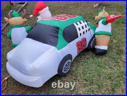 Vintage Gemmy Inflatable Nascar #88 Dale Earnhardt Jr. Christmas With Santa