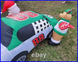 Vintage Gemmy Inflatable Nascar #88 Dale Earnhardt Jr. Christmas With Santa
