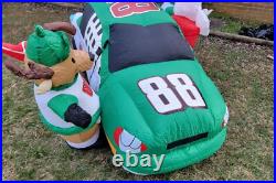 Vintage Gemmy Inflatable Nascar #88 Dale Earnhardt Jr. Christmas With Santa