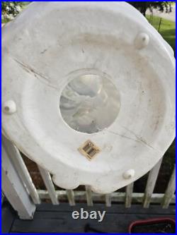 Vintage General Foam 34 Witch Halloween Lighted Blow Mold Cauldron, Cat & Bat