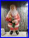 Vintage General Foam Christmas 41 Tall Santa Claus Stocking Lighted Blow Mold