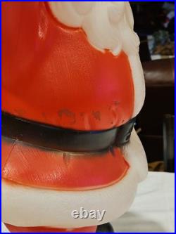 Vintage General Foam Dancing Twirling Santa Christmas Blow Mold Yard Decoration