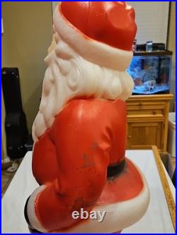 Vintage General Foam Dancing Twirling Santa Christmas Blow Mold Yard Decoration