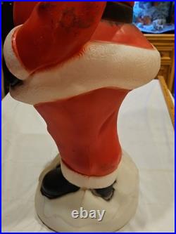 Vintage General Foam Dancing Twirling Santa Christmas Blow Mold Yard Decoration