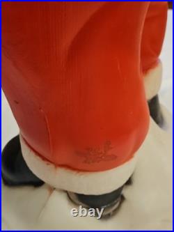 Vintage General Foam Dancing Twirling Santa Christmas Blow Mold Yard Decoration