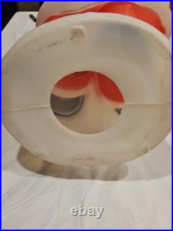 Vintage General Foam Dancing Twirling Santa Christmas Blow Mold Yard Decoration