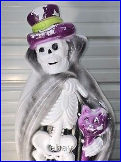 Vintage General Foam Gentleman Halloween Skeleton Blow Mold 34