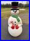 Vintage General Foam Plastics 34 Snowman Blow Mold Light Up Christmas Decor USA