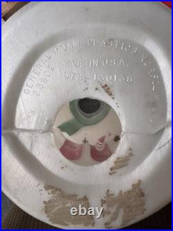 Vintage General Foam Plastics 34 Snowman Blow Mold Light Up Christmas Decor USA