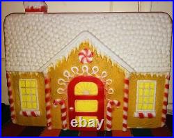 Vintage Gingerbread House Union Products Inc Light Up Blow Mold Local Pick Up