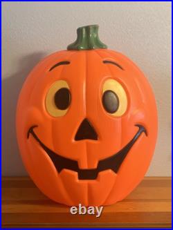 Vintage Grand Venture Plastics Jack O' Lantern Pumpkin Large Blow Mold 24 A