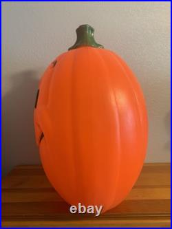 Vintage Grand Venture Plastics Jack O' Lantern Pumpkin Large Blow Mold 24 A