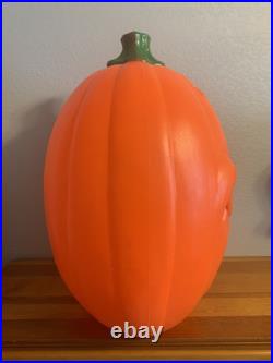 Vintage Grand Venture Plastics Jack O' Lantern Pumpkin Large Blow Mold 24 A
