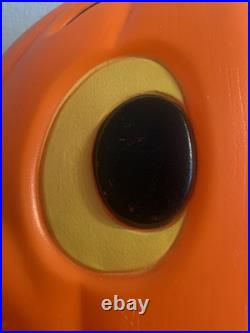 Vintage Grand Venture Plastics Jack O' Lantern Pumpkin Large Blow Mold 24 A