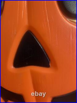 Vintage Grand Venture Plastics Jack O' Lantern Pumpkin Large Blow Mold 24 A