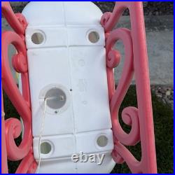 Vintage Grand Venture Santa And Sleigh Lighted Blow Mold Yard Decor