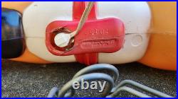 Vintage Grand Venture Santa And Sleigh With 1 Reindeer Lighted Blow Mold