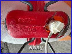 Vintage Grand Venture Santa And Sleigh With Reindeer Blow Mold GREAT CONDITION