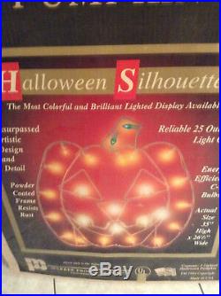 Vintage Halloween 1994 Light Up Outdoor Pumpkin With Orignal Box By Markee RARE