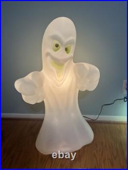Vintage Halloween Blow Mold Green Eyed Ghost Empire 36 Tested Working