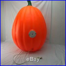 Vintage Halloween Blow Mold Pumpkin Plastics Lighted Orange Holiday Decorations