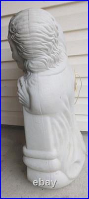 Vintage Halloween Blow Mold Tombstone Gravestone Lighted Trick Or Treat Skeleton