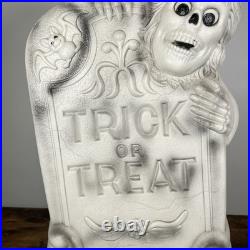 Vintage Halloween Blow Mold Tombstone Trick Or Treat General 28 80's 90's