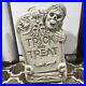 Vintage Halloween Blow Mold Trick Or Treat Tombstone 28 with cord need bulb