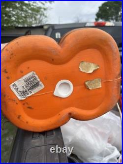 Vintage Halloween Don Featherstone Pumpkin Head Scarecrow Blow Mold Union 1995
