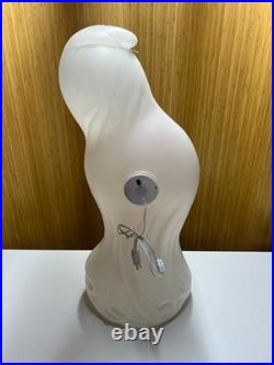 Vintage Halloween Ghost Holding Pumpkin Light Up Blow Mold 34 General Foam