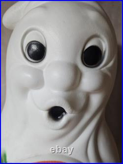 Vintage Halloween Ghost&Pumpkin Light Up Blow Mold 34Porch, Yard, Home Decor