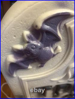 Vintage Halloween Headstone Blow Mold Trick Or Treat Haunted Tombstone 28