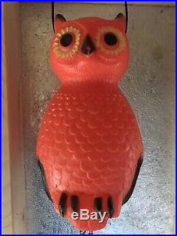 Vintage Halloween Owl Blow Mold Union Products