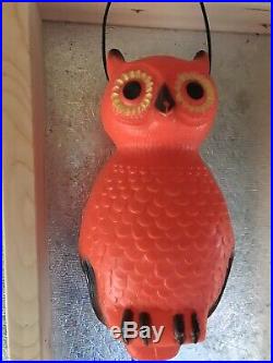 Vintage Halloween Owl Blow Mold Union Products