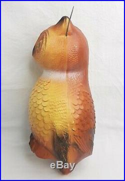 Vintage Halloween Owl Blow Mold Union Products Inc Leominster MA. 01453