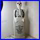 Vintage Halloween RIP Tombstone Skeleton Headstone Blow Mold Empire Works Flaws