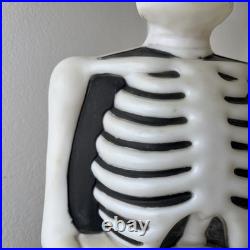 Vintage Halloween RIP Tombstone Skeleton Headstone Blow Mold Empire Works Flaws Vintage Halloween RIP Tombstone Skeleton Headstone Blow Mold Empire Works Flaws