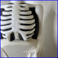 Vintage Halloween RIP Tombstone Skeleton Headstone Blow Mold Empire Works Flaws Vintage Halloween RIP Tombstone Skeleton Headstone Blow Mold Empire Works Flaws